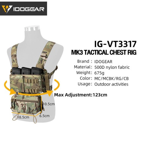 IDOGEAR MK3 Tactical Chest Rig Combat Vest (coming soon)